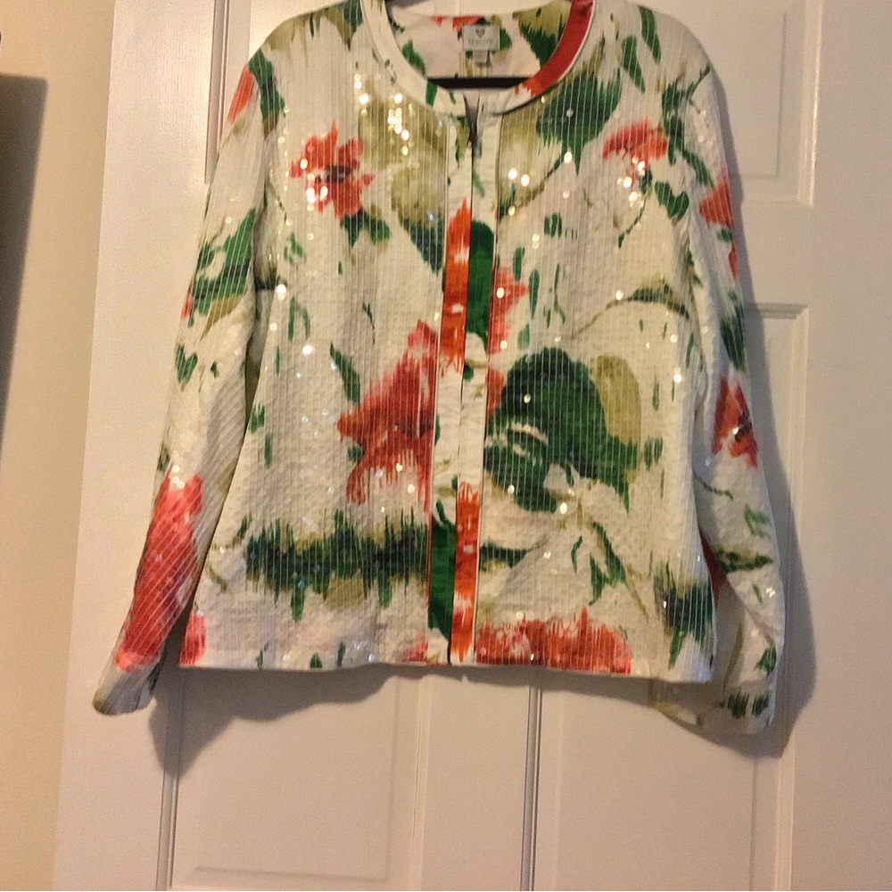 Chico's Multicolor Sequin Blazer